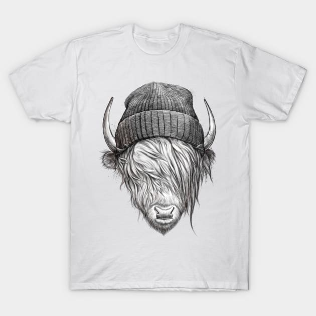 Highland cattle T-Shirt by NikKor